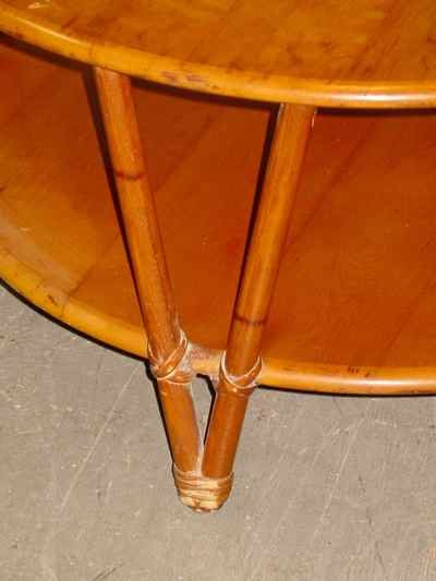 Heywood Wakefield Ashcraft 2-Tiered Round Coffee Table
