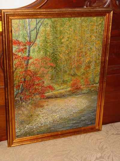 Along the Blue Ridge Trail, Original Murray Scott Signed Oil on Canvas