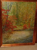 Along the Blue Ridge Trail, Original Murray Scott Signed Oil on Canvas