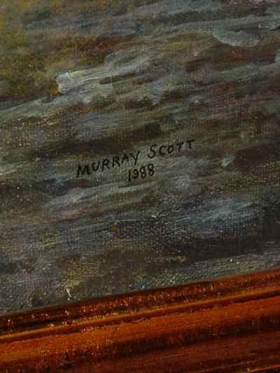 Along the Blue Ridge Trail, Original Murray Scott Signed Oil on Canvas