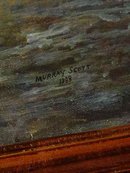 Along the Blue Ridge Trail, Original Murray Scott Signed Oil on Canvas