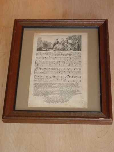 Jenny of the Green, Framed Antique Engraving