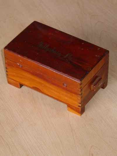 Vintage Solid Cedar Gettysburg, Pennsylvania Souvenir Box