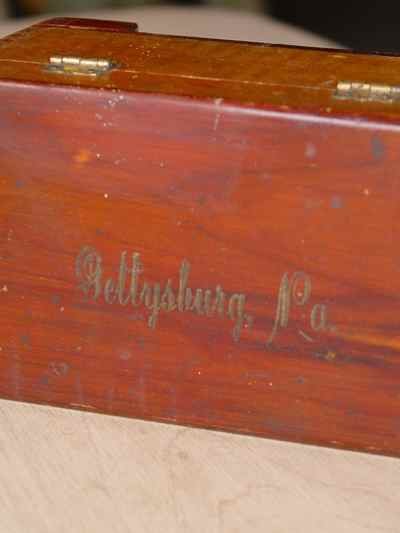 Vintage Solid Cedar Gettysburg, Pennsylvania Souvenir Box