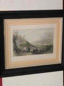 Descent Into The Valley of Wyoming (Pennsylvania) Antique Engraving