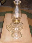 Vintage P&A Eagle Burner Pedestal Finger Oil Lamp