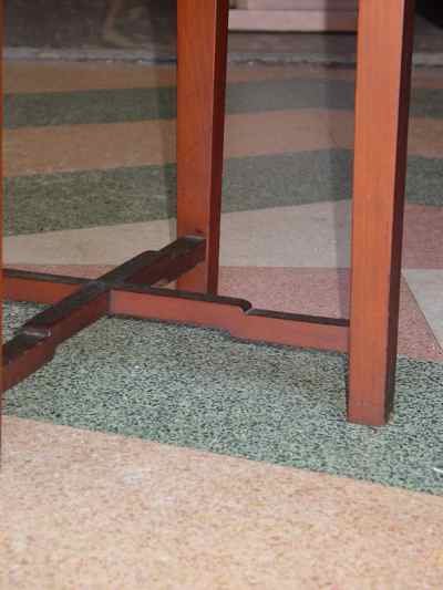 Art Deco Solid Cherry Vanity Stool
