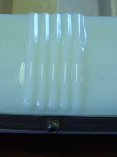 Set of 3 Gill Glass & Fixture Co. Art Deco Milk Glass Light Fixtures