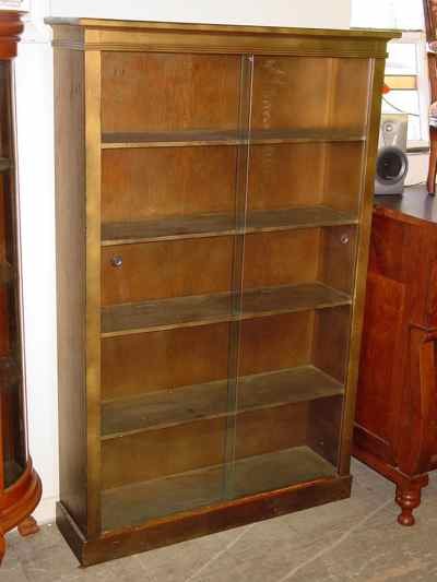Solid Pine Antique Gold Painted Bookcase