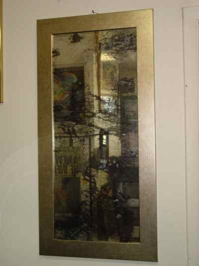 Antiqued Distressed Mirror