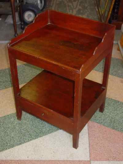 Antique Cherry Two-Tiered Side Table