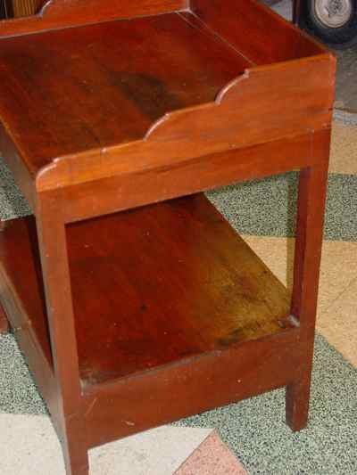 Antique Cherry Two-Tiered Side Table