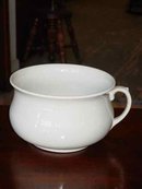 Antique Heal & Son Solid Mahogany Commode & Chamber Pot