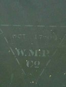 W.M.P. Company Antique Solid Maple Painted Framed Beveled Mirror