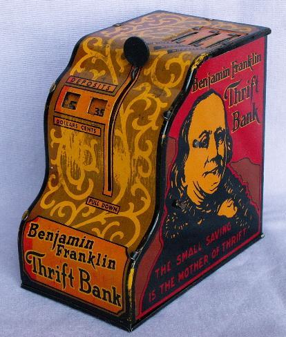 Marx BENJAMIN FRANKLIN THRIFT BANK - Metalware