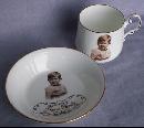 PRINCE CHARLES Porcelain Souvenir Cup & Bowl