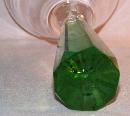 Two Green Stem Martini Glasses