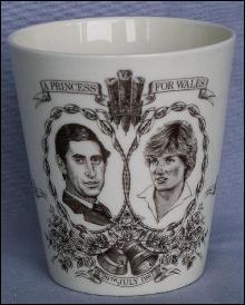 ROYAL DOULTON 1981 Royal Wedding Porcelain Beaker