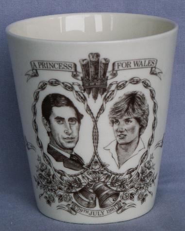 ROYAL DOULTON 1981 Royal Wedding Porcelain Beaker