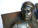 Jennings Brothers DANTE & BEATRICE BOOKS Cast Metal Bookends - Metalware