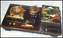 Collectible, Tobacciana, Oriental Smoker's Set and Music Box.