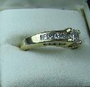 14k Yellow Gold Princess Cut Diamond Ring - Estate Jewelry