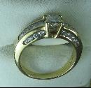 14k Yellow Gold Princess Cut Diamond Ring - Estate Jewelry