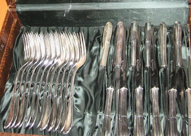 Schmachtenberg & Benninghoven Silver Flatware - 73 piece German Silver
