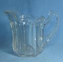 old vintage McKee PRES CUT Creamer Pitcher - Antique Clear Glass