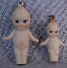Two Miniature Porcelain KEWPIE DOLLS