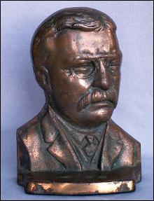 One TEDDY ROOSEVELT Cast Iron Bookend - Metalware