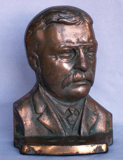 One TEDDY ROOSEVELT Cast Iron Bookend - Metalware