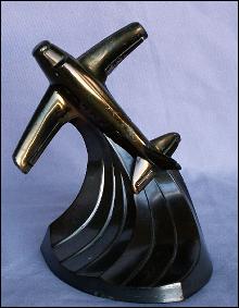 One FLIGHT Cast Metal Bookend - Metalware