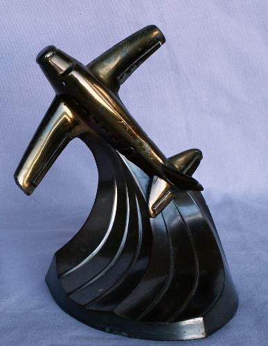 One FLIGHT Cast Metal Bookend - Metalware