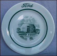 Ford ROTUNDA BUILDING Ceramic Advertising Plate