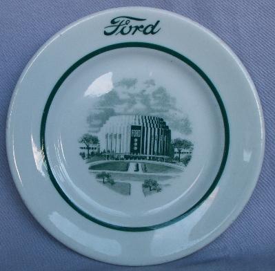 Ford ROTUNDA BUILDING Ceramic Advertising Plate
