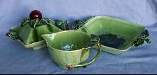 Four Pieces Kellems California Ceramic Kitchen Wear - Porcelain