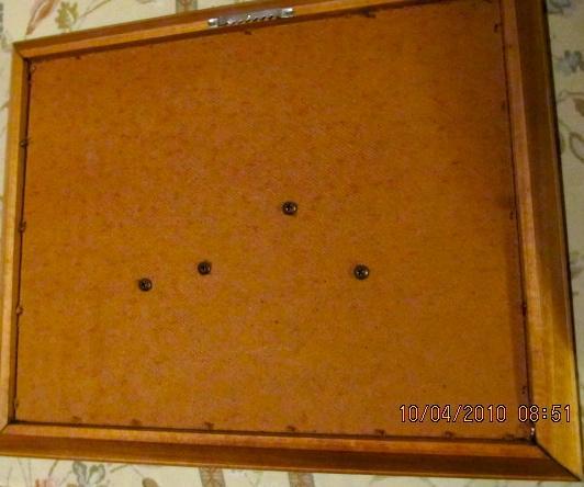 Copper Craft 3-D Cat with twin kittens Signed + Framed