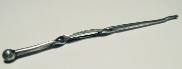 STERLING SEWING BODKIN LACE TOOL - SILVER