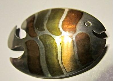 Mexico METALES CASADOS Sterling Copper Brass Pin - Metals