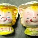 Winkin' Miss Priss Kitty ENESCO Salt + Pepper - Fine Porcelain
