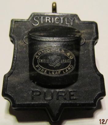 Bakelite Armor's Shield Lard Watch Fob