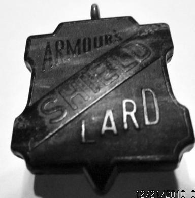 Bakelite Armor's Shield Lard Watch Fob