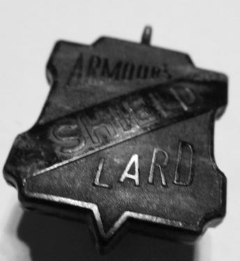 Bakelite Armor's Shield Lard Watch Fob