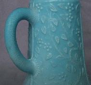 Light Blue Milk Glass SYRUP PITCHER