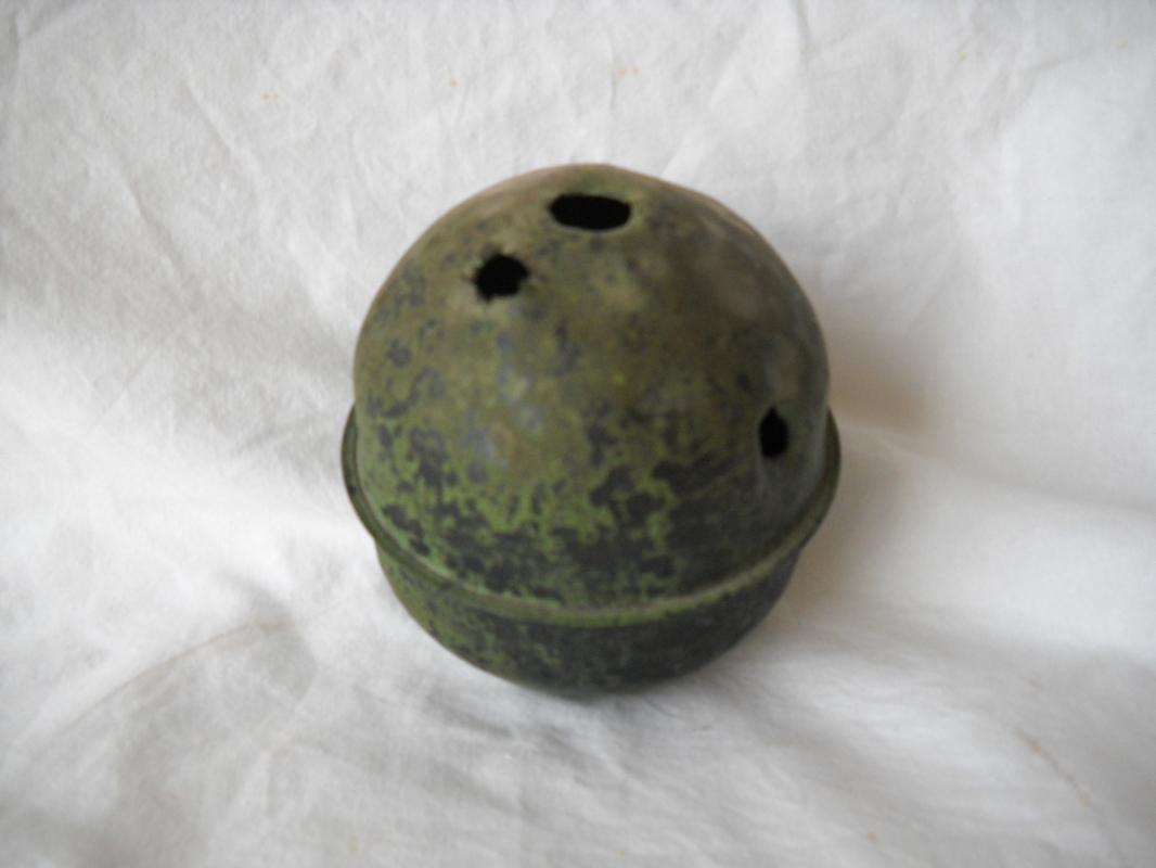 RARE Antique copper lighting rod ball