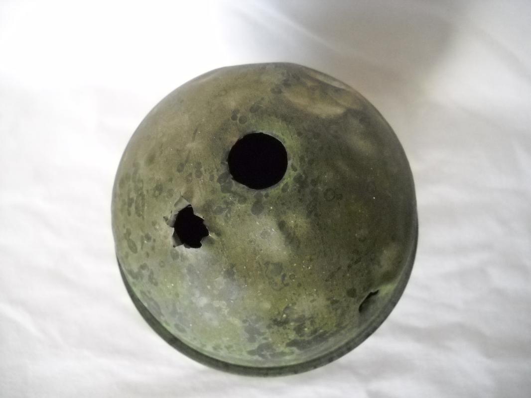 RARE Antique copper lighting rod ball