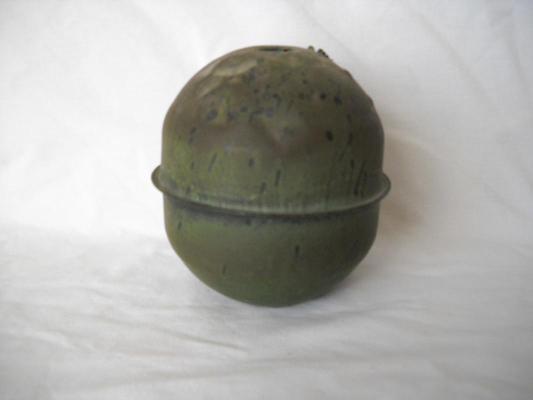 RARE Antique copper lighting rod ball