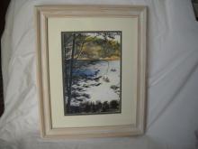 Copy of an original Pauline Viall. Spider Lake Fishing