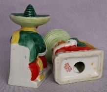 Occupied Japan SLEEPING MEXICAN BOY Porcelain Bookends - Ethnographic